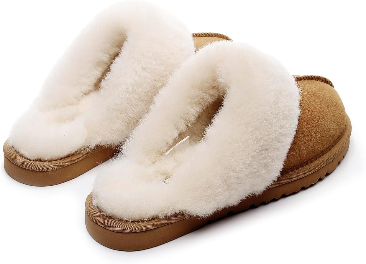 Cozy Wool-Blend House Slippers