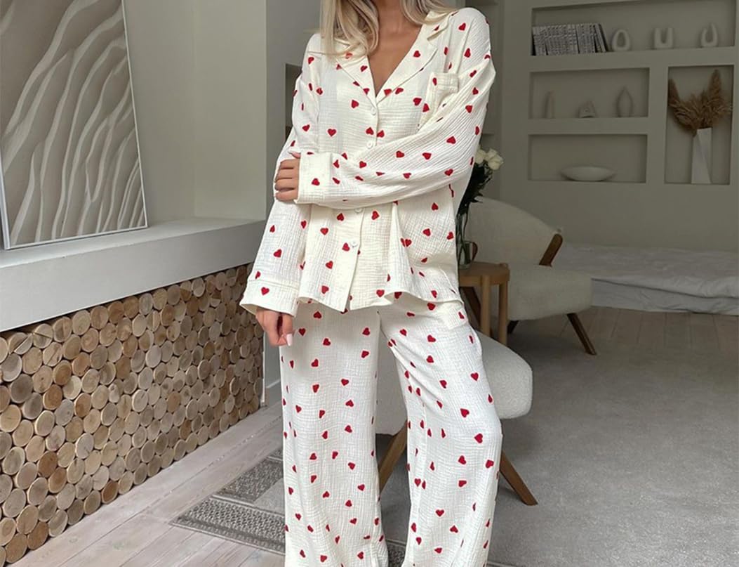 Cozy Heart Pajama Set