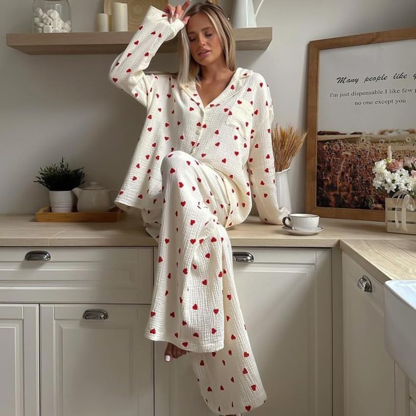 Cozy Heart Pajama Set