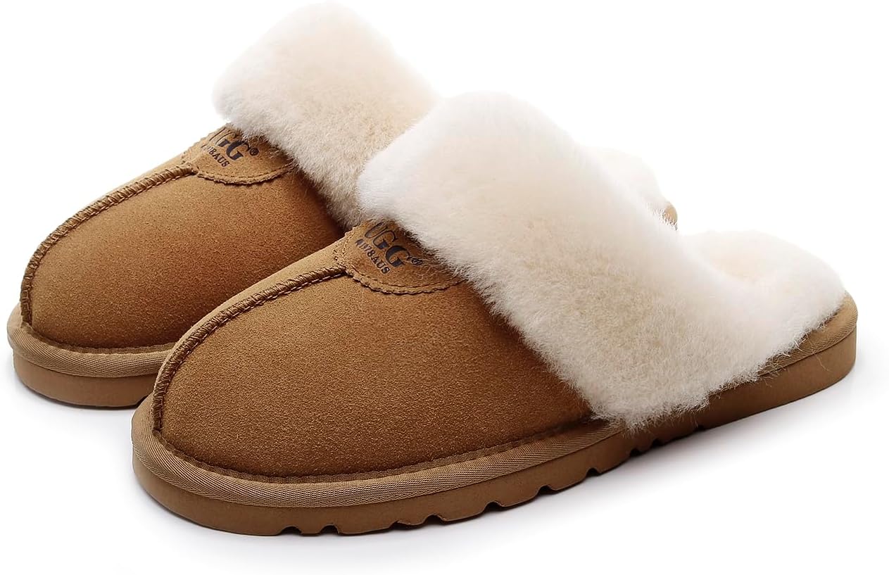 Cozy Wool-Blend House Slippers