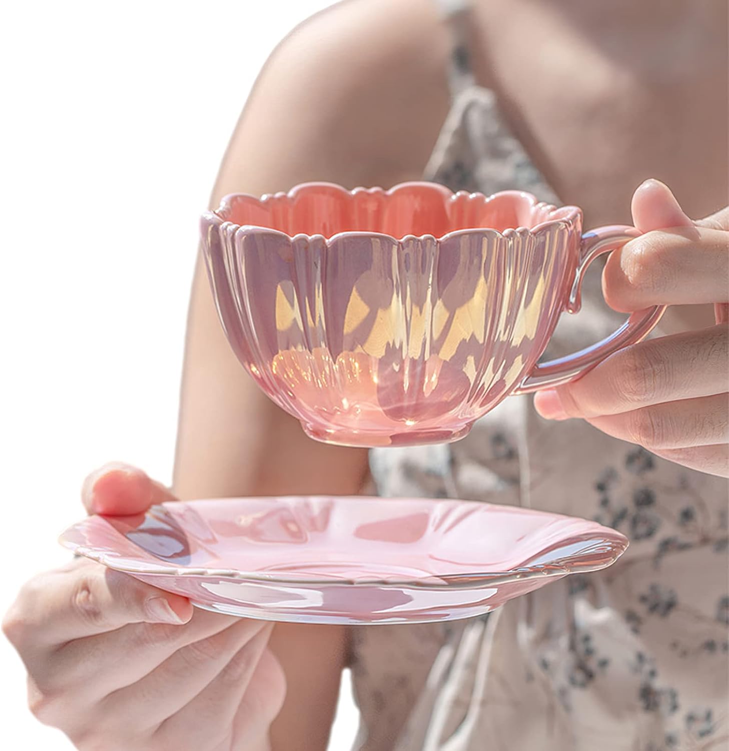 Charming Floral Tea Cups Set