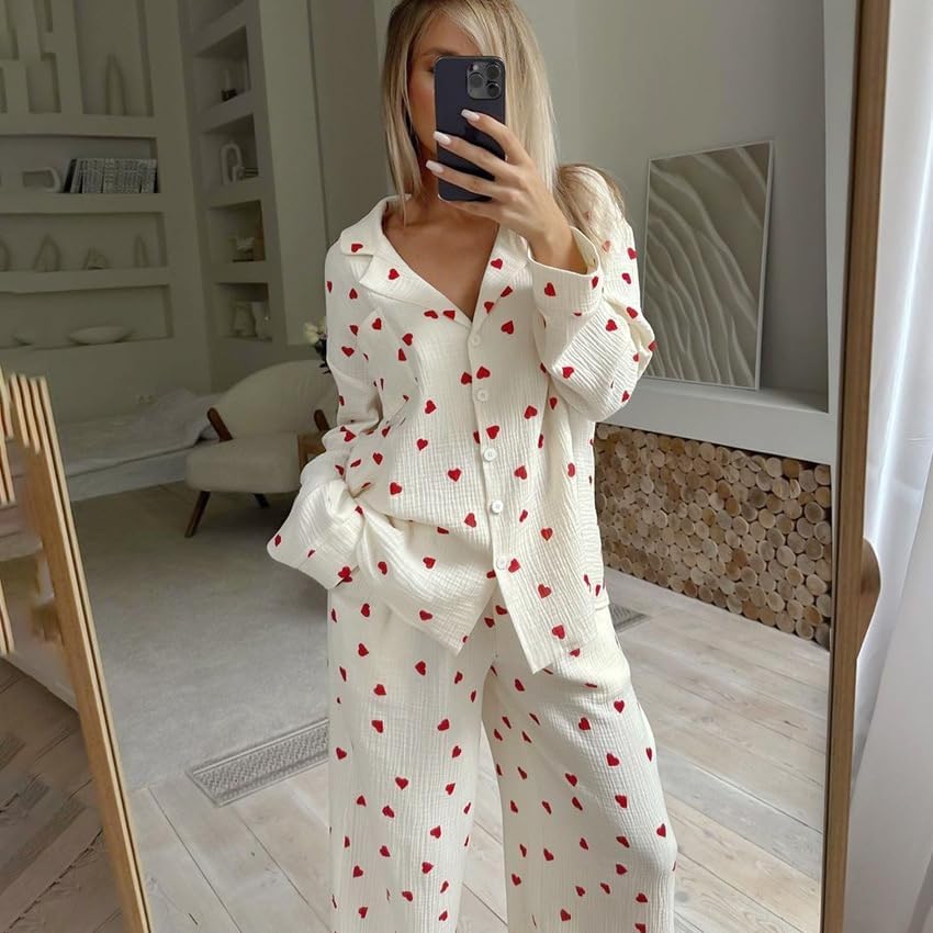 Cozy Heart Pajama Set