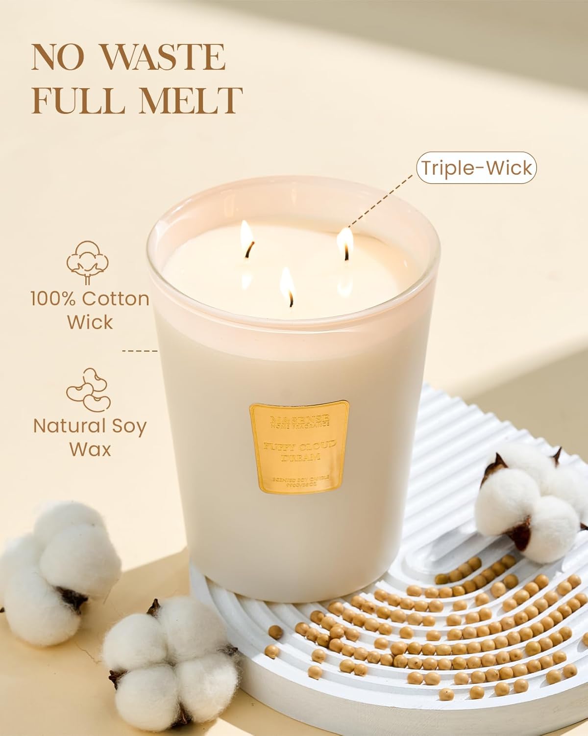 Puffy Cloud Dream Candle