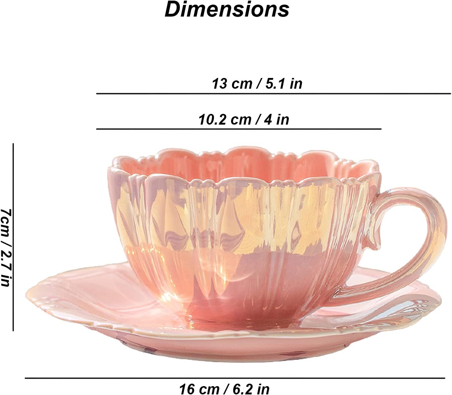 Charming Floral Tea Cups Set