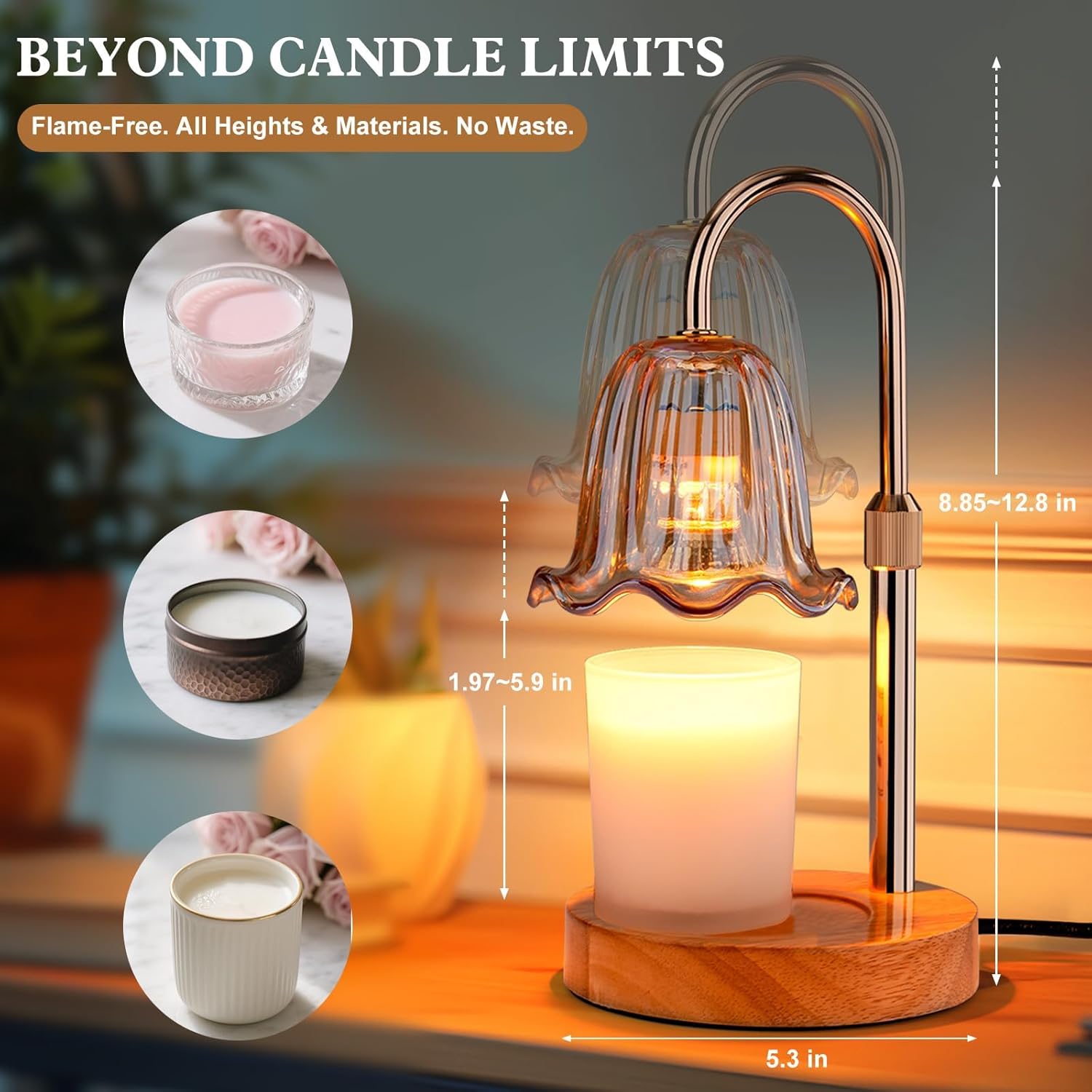 Cozy Candle Glow Warmer