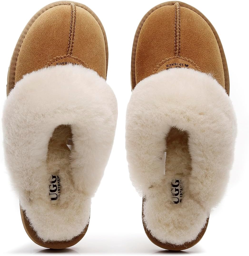 Cozy Wool-Blend House Slippers