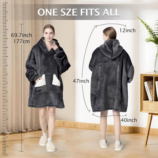 Cozy Oversized Blanket Hoodie