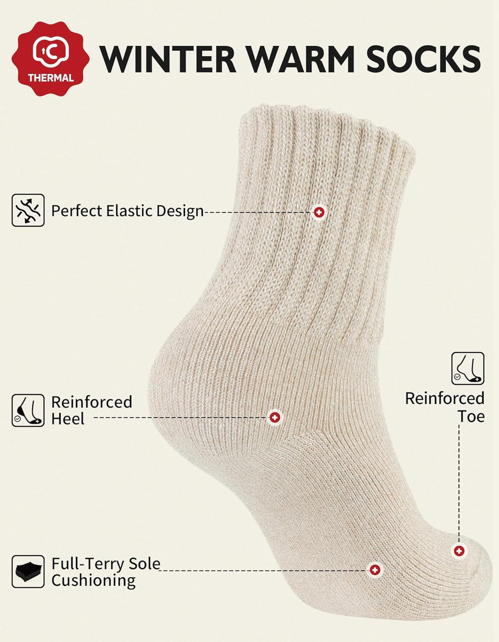 Cozy Women's Winter Boot Socks