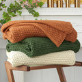 Cozy Organic Knit Throw Blanket