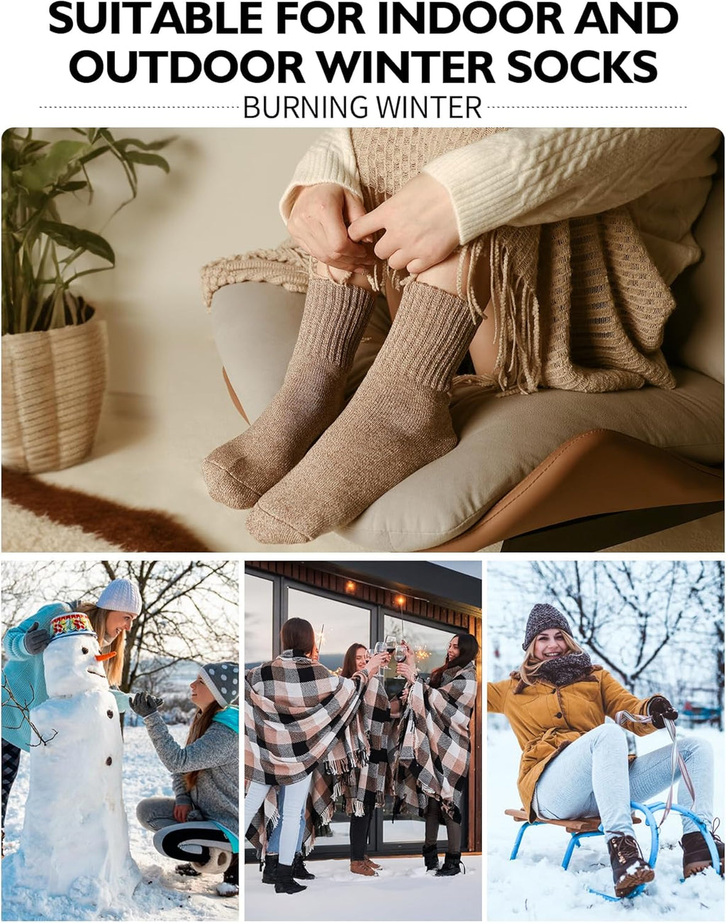 Cozy Women's Winter Boot Socks