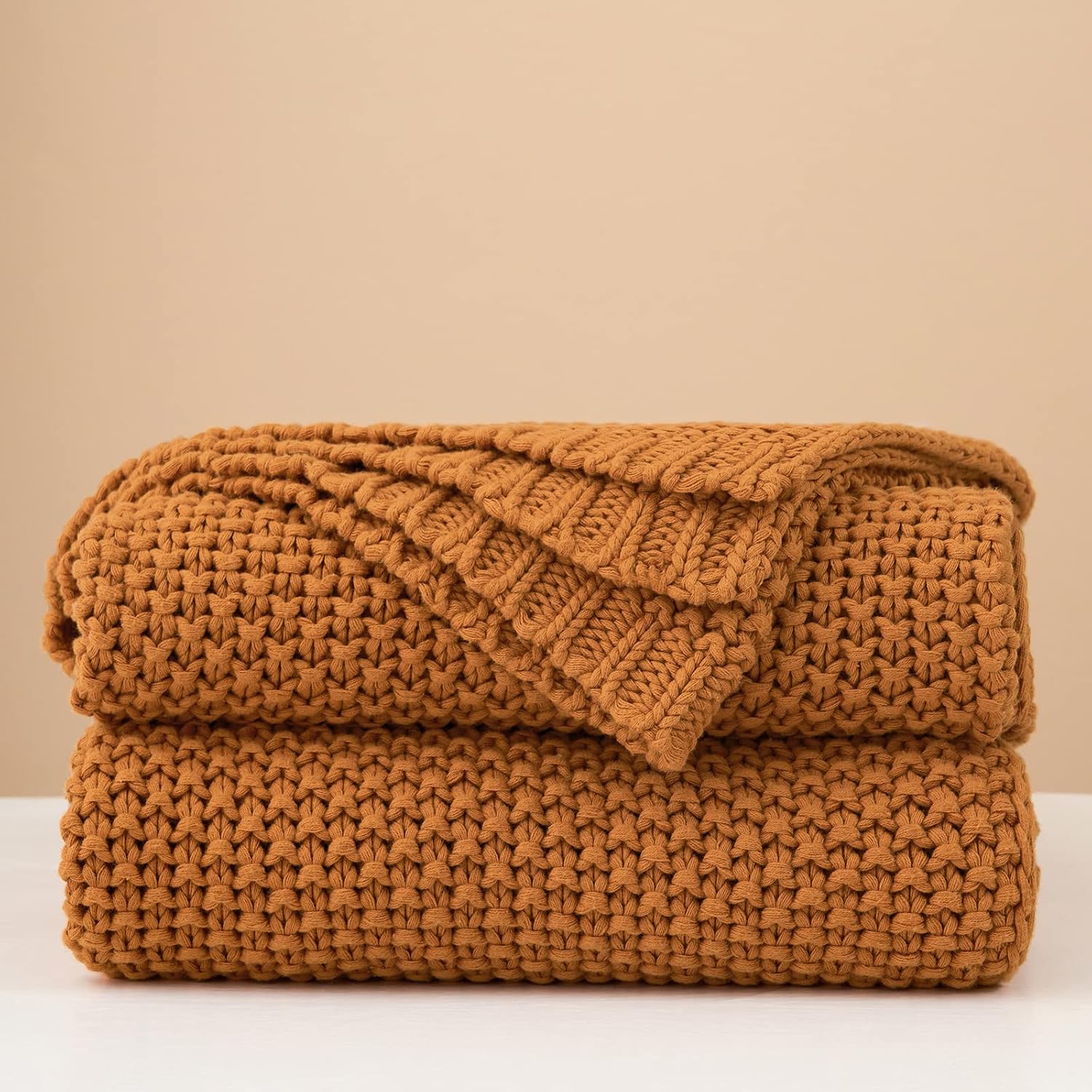 Cozy Organic Knit Throw Blanket