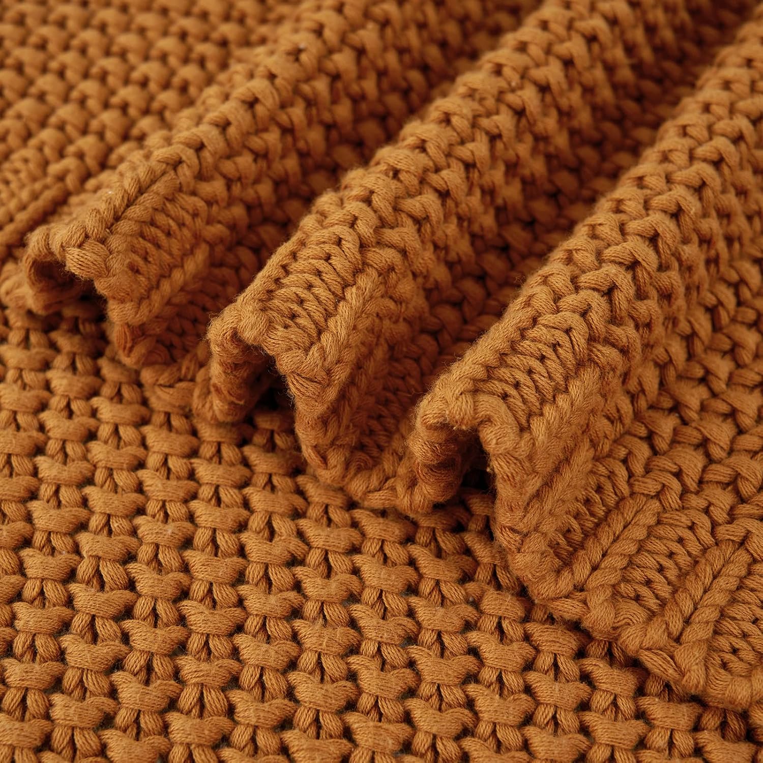Cozy Organic Knit Throw Blanket