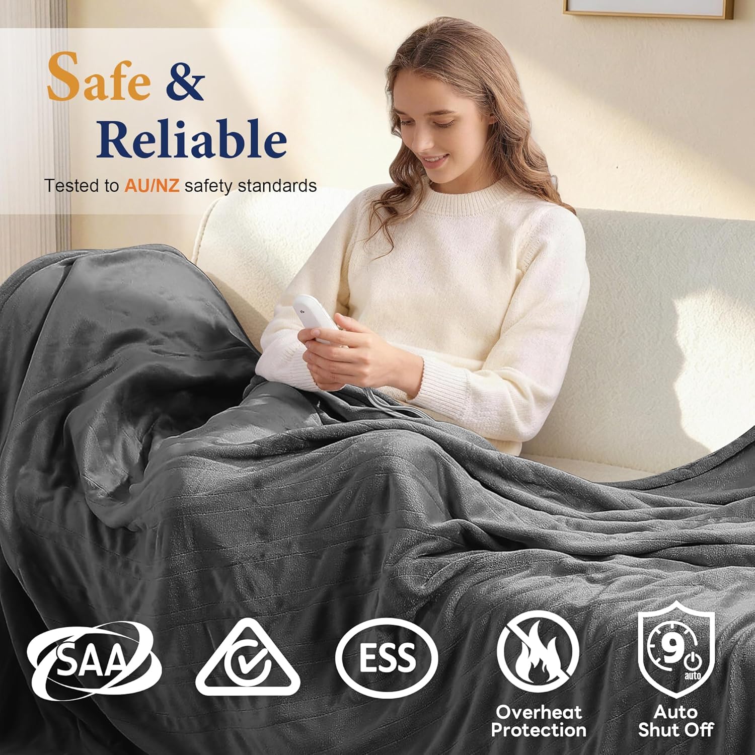 Cozy Comfort Heated Blanket