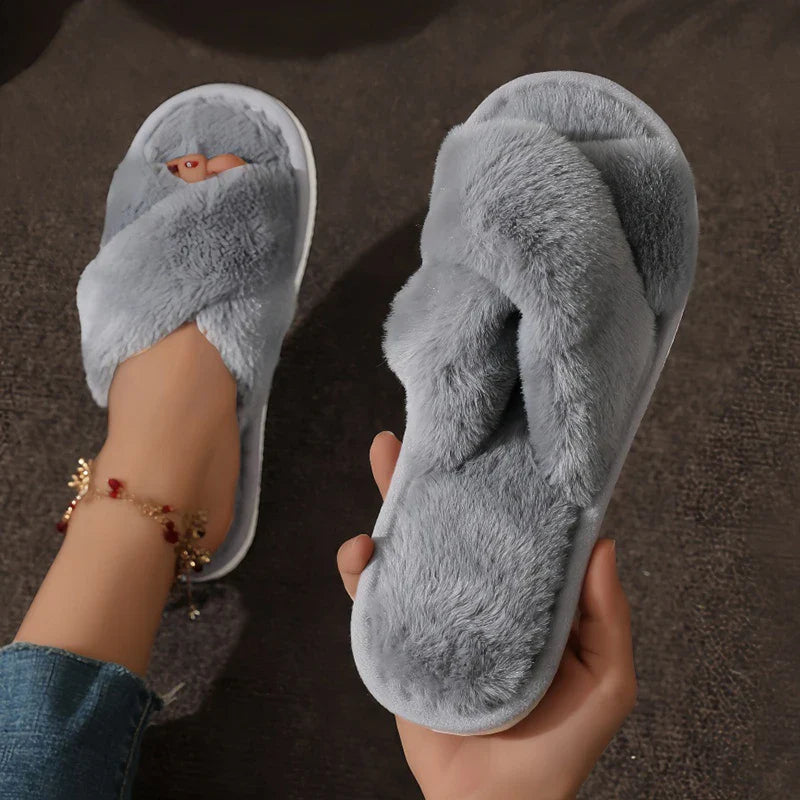 Cozy Fluffy Fur Slippers