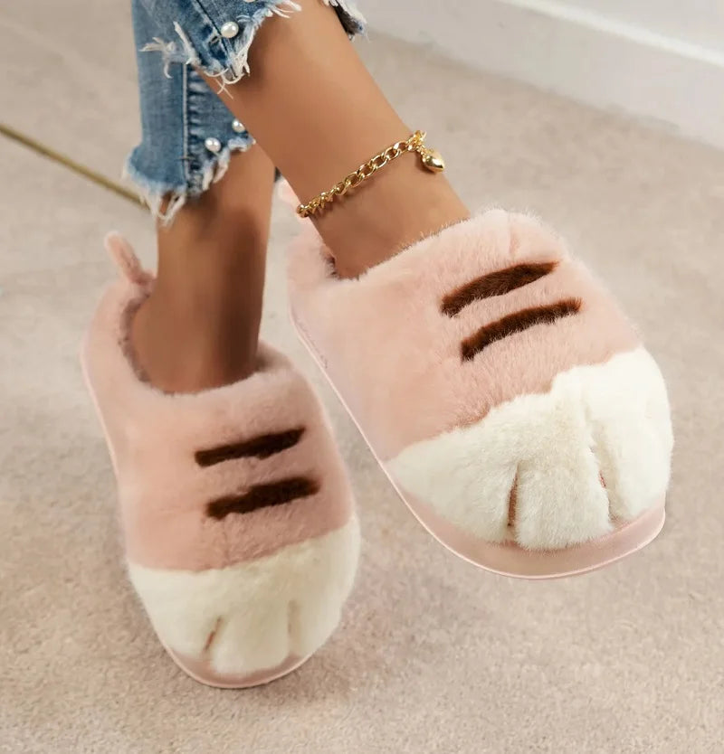 Cozy Kitty Claw Slippers